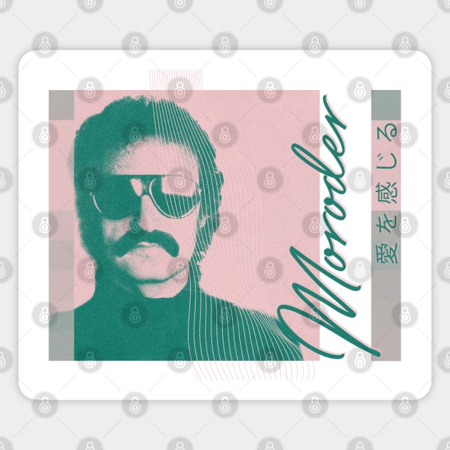 Giovanni Giorgio Moroder /// 70s Style Synth Lover Gift Magnet by unknown_pleasures